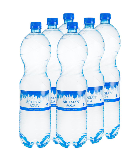 Вода питьевая "AQUA ARTESIAN" 1,5 л газ